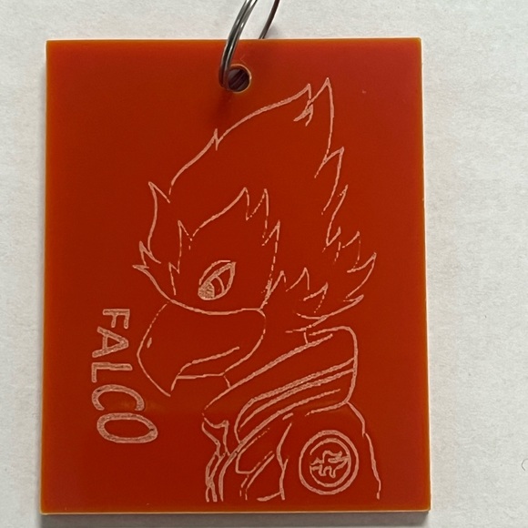 Smash Bros FALCO Melee Keychain - Picture 4 of 4